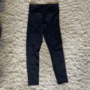 Curves N CombatBoots size L black laser cut leggings